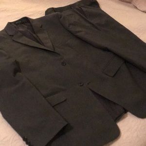 Joseph & Feiss two piece grey pinstriped suit 20